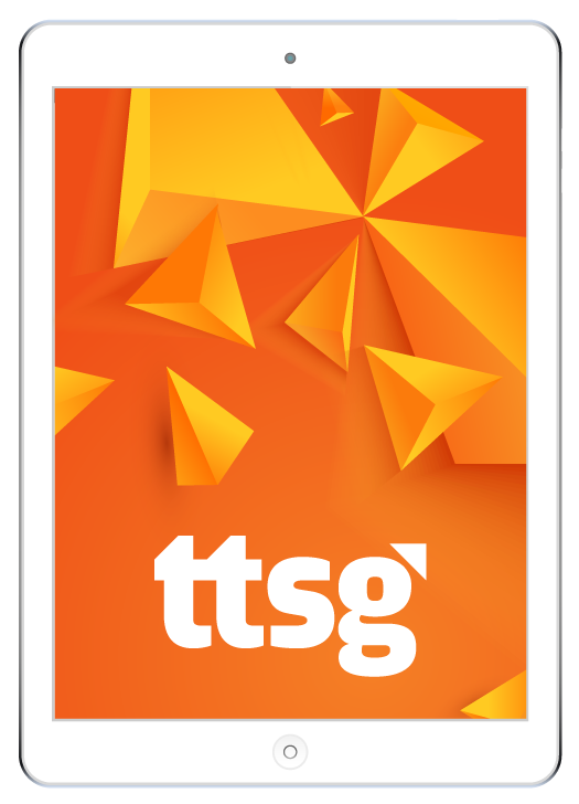 TTSG Logo on Tablet Screen