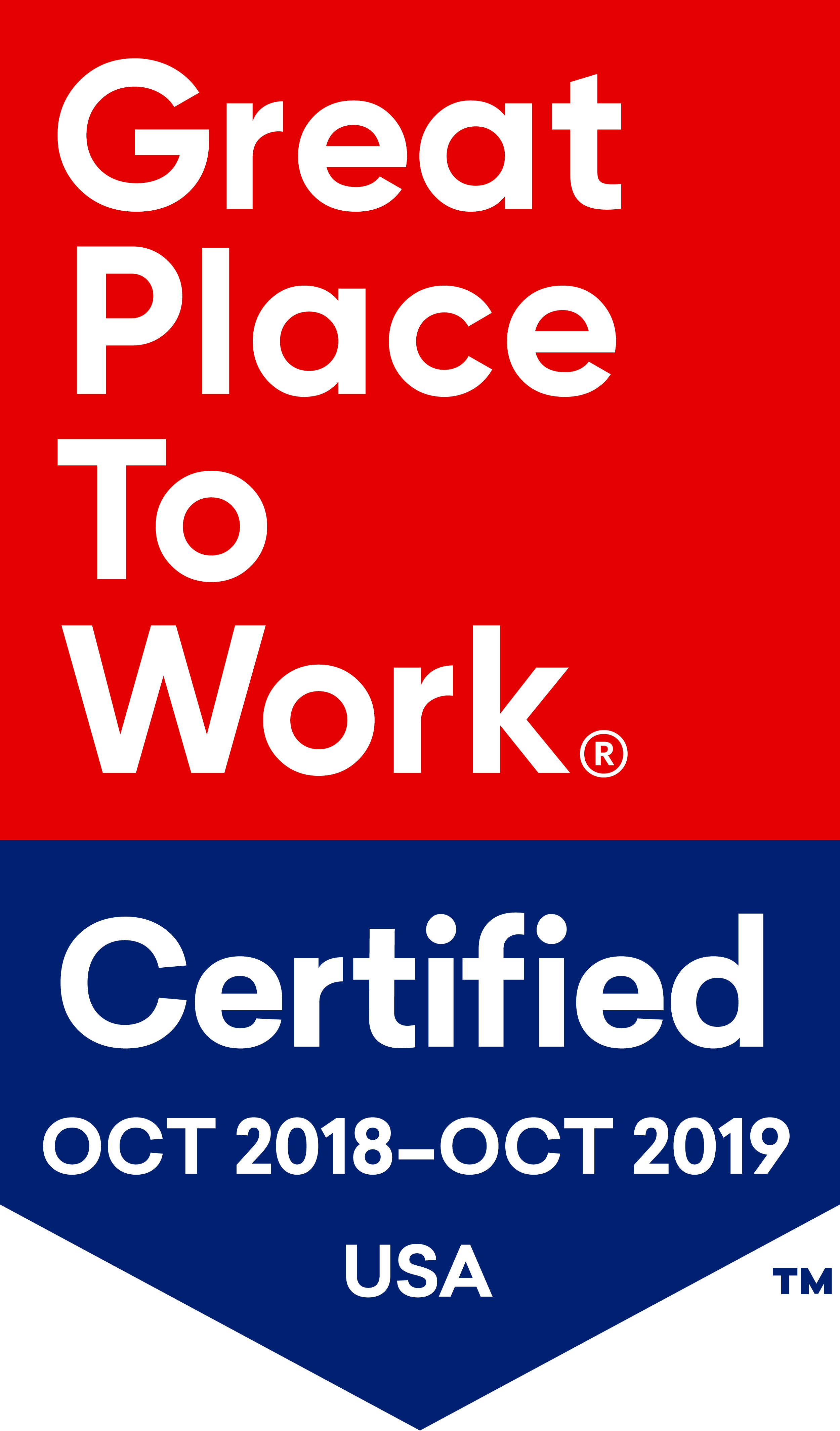 Great Places to Work Certified Logo