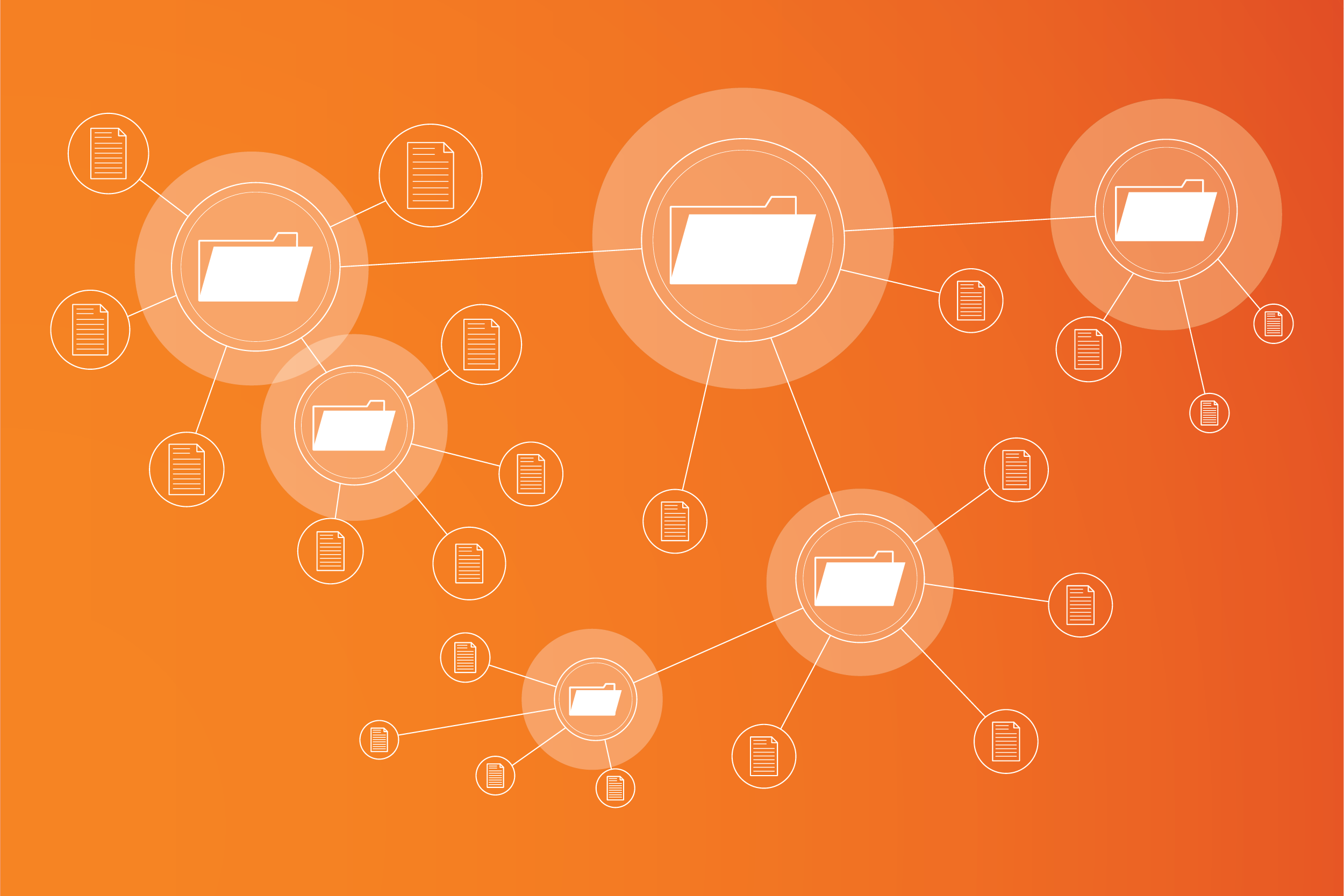 Folder and Subfolder Structure Graphic in TTSG Orange
