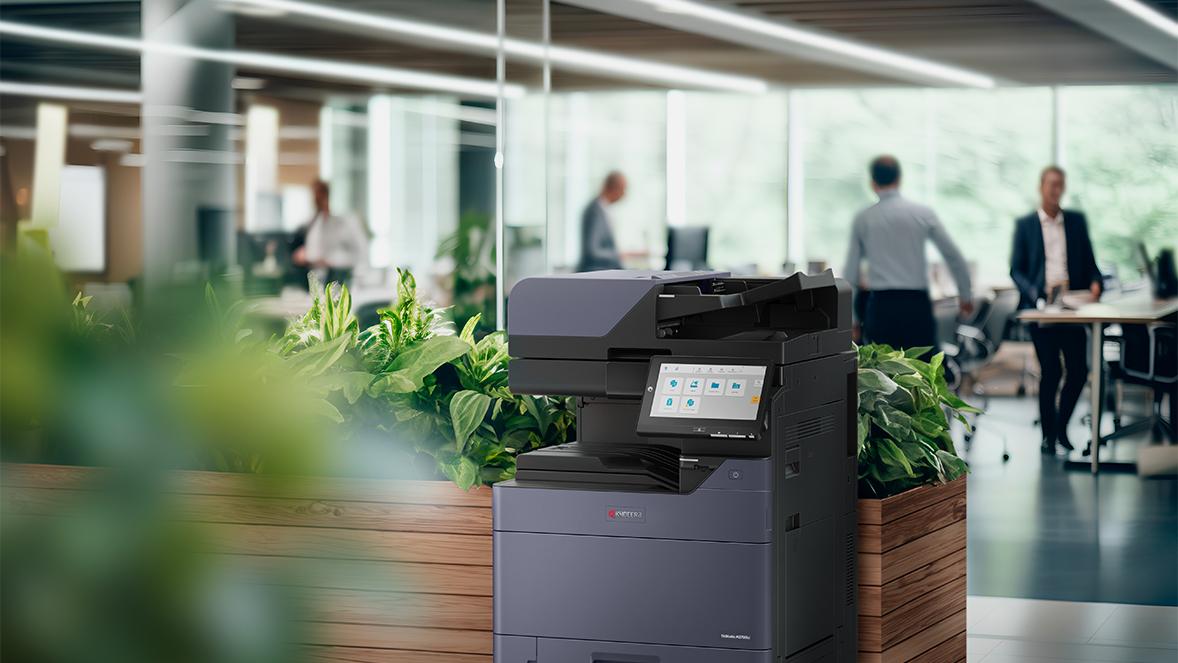 Kyocera Copier Inside Modern Office Interior